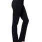 Calça jeans reta clássica Amanda feminina Gloria Vanderbilt, preta, tamanho 14