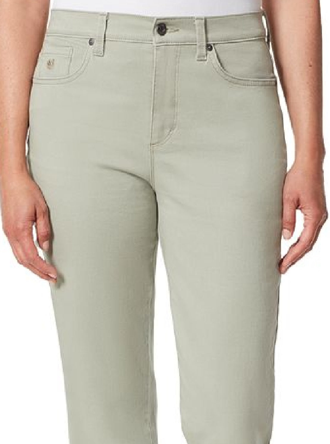 Calça jeans slimming Amanda Original feminina Gloria Vanderbilt, marrom, tamanho 6