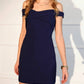Adelyn Rae - Isla Off Shoulder Crepe Mini Dress