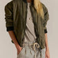 Free People - We The Free Jax Washed Bomber Jacket