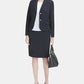 Calvin Klein Blazer Feminino com Bolso e Dois Botões Azul Tamanho 10