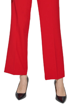 Calça Calvin Klein Feminina Tab Waist Vermelha Tamanho 14 Petite