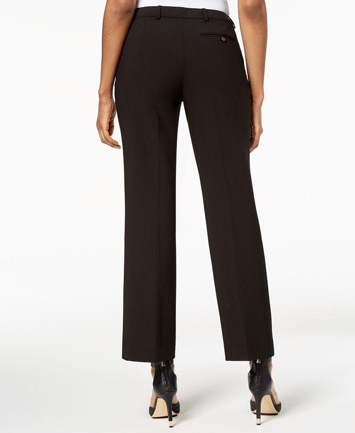 Calça Calvin Klein Modern Fit Feminina Preta Tamanho 12 Petite