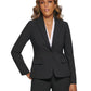 Calvin Klein Blazer Feminino de Um Botão Preto Tamanho 14
