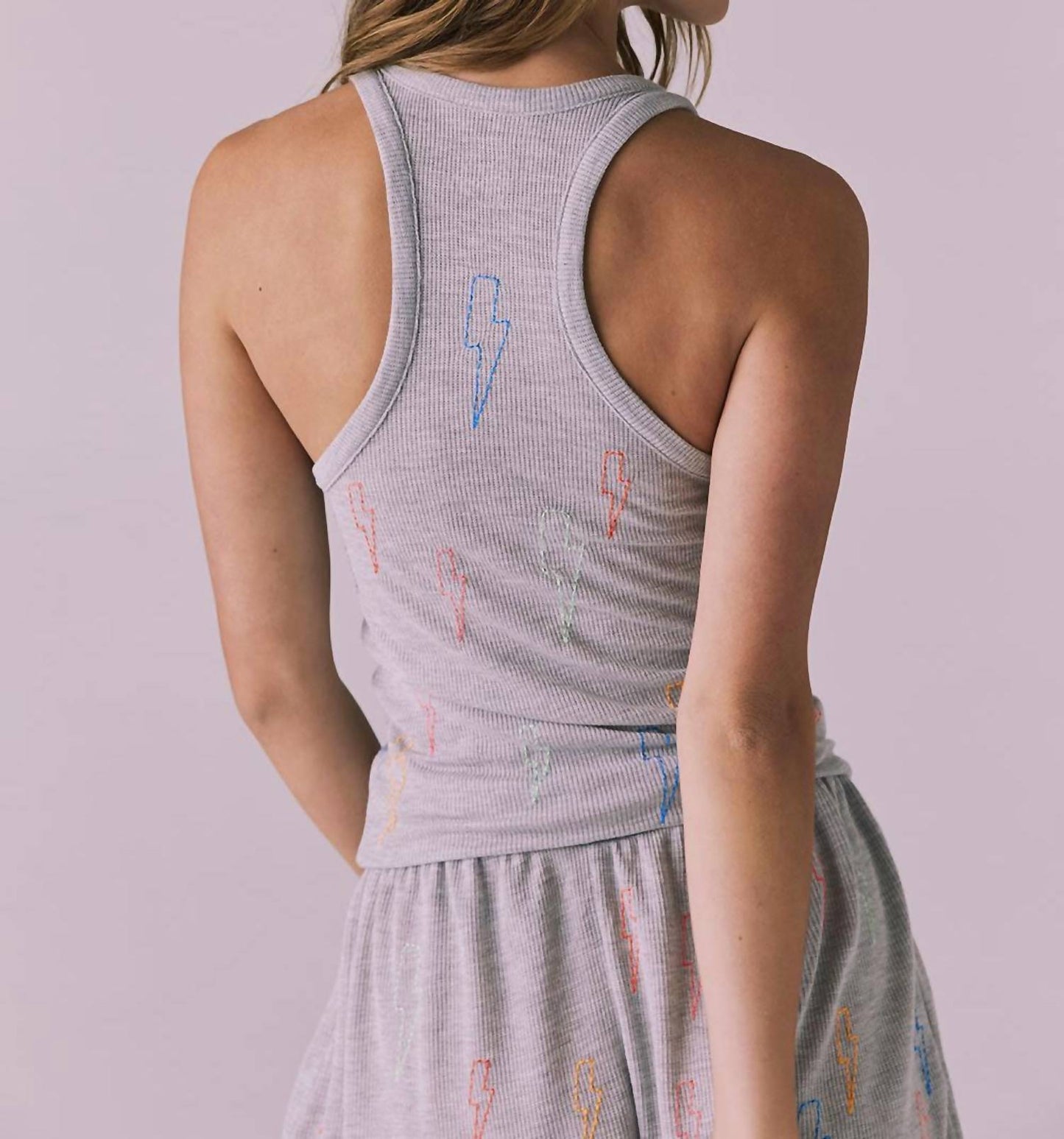 Chaser - Neon Bolt Stitches Tank