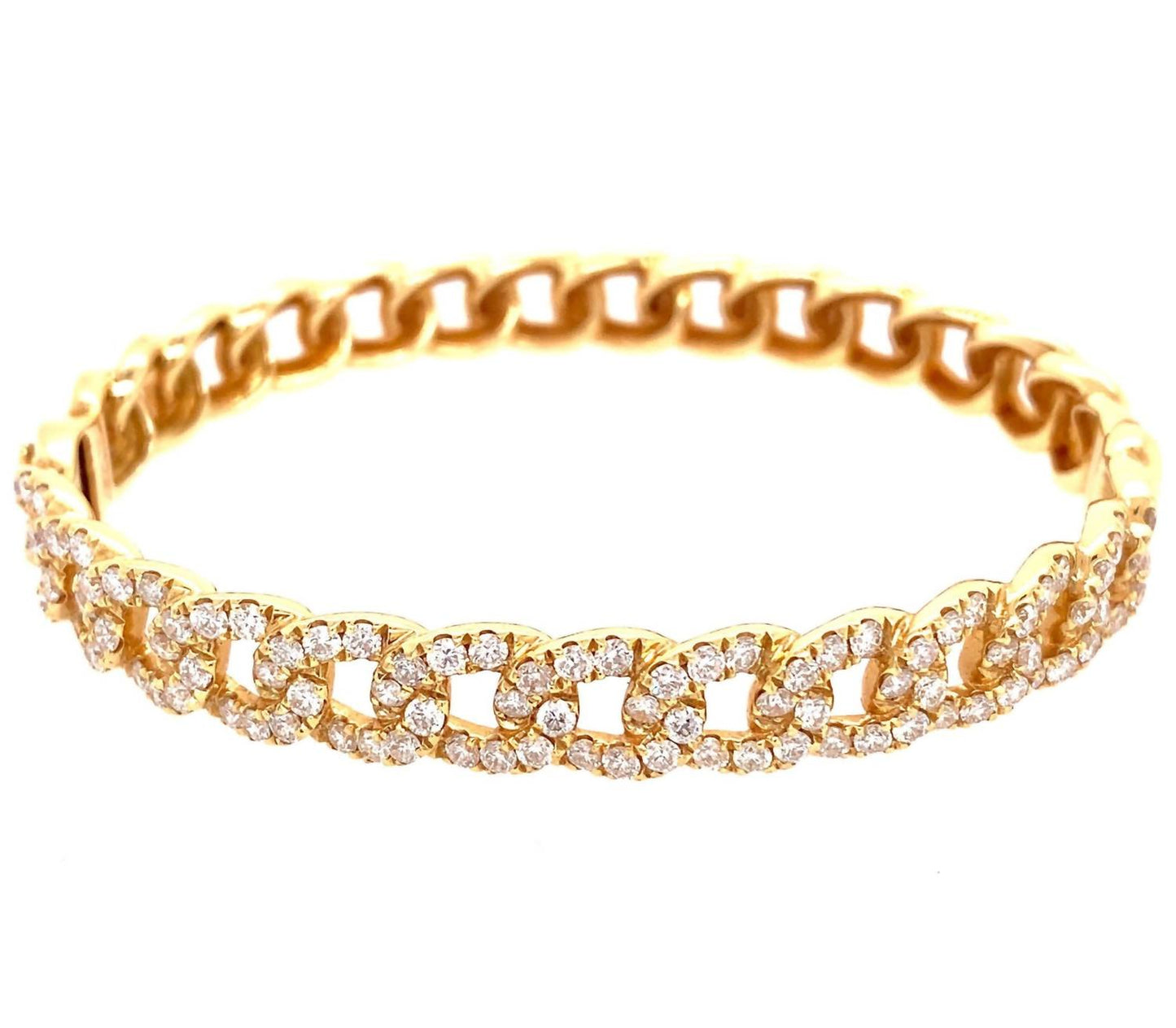 Normani - Women's Diamond Curb Link Bangle