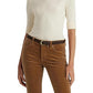 Blusa Ralph Lauren Feminina Gola Canoa em Algodão Misto Marrom Tamanho Grande