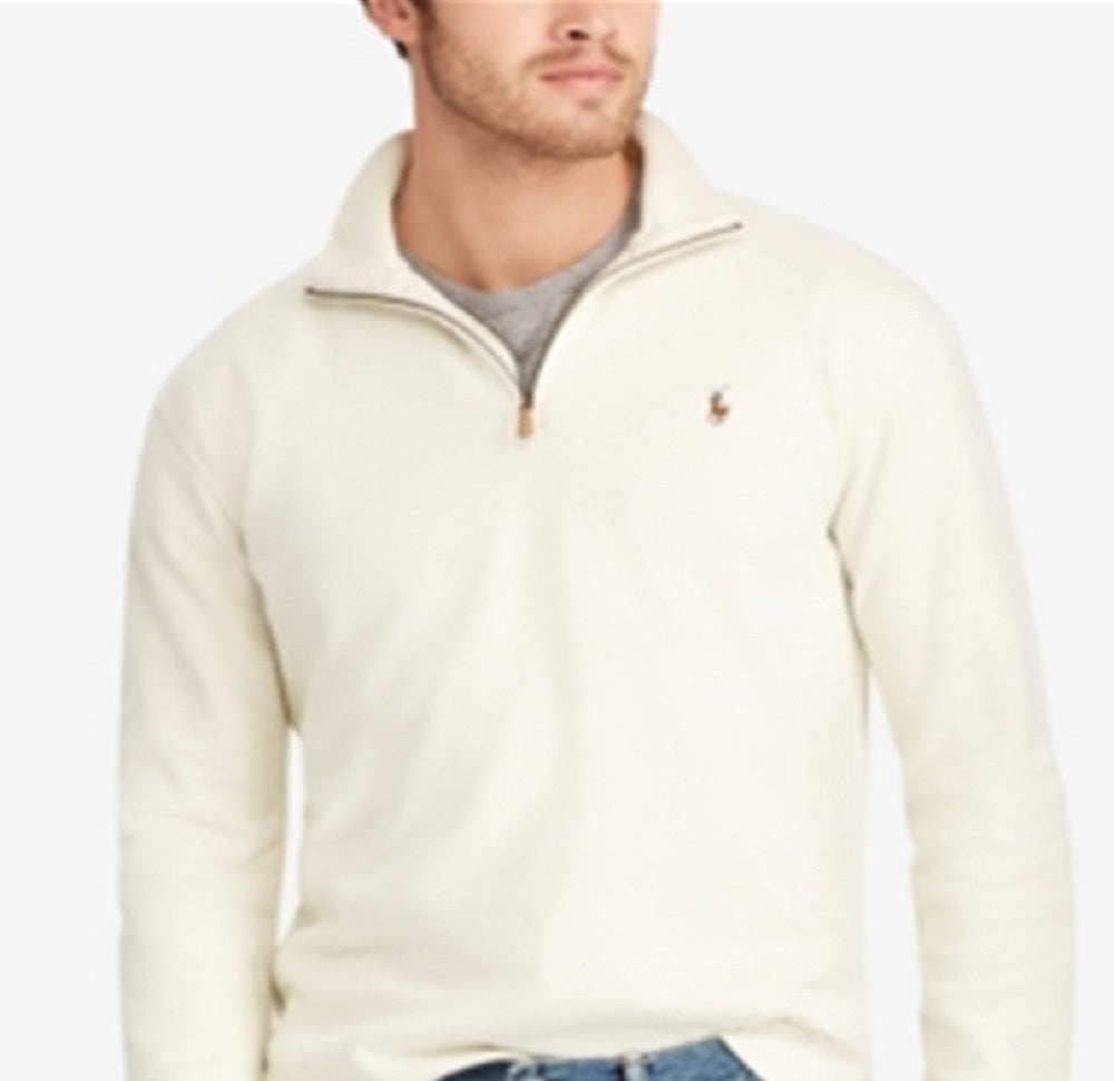 Polo Ralph Lauren Masculino Estate Rib Mock Neck Pullover Marrom Tamanho Médio