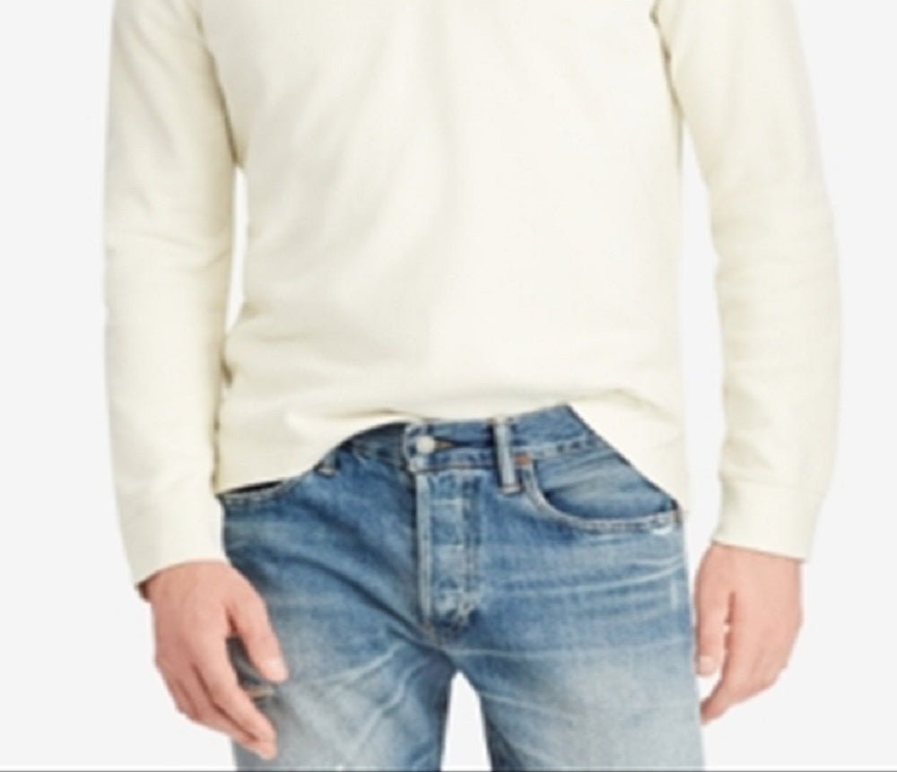 Polo Ralph Lauren Masculino Estate Rib Mock Neck Pullover Marrom Tamanho Médio