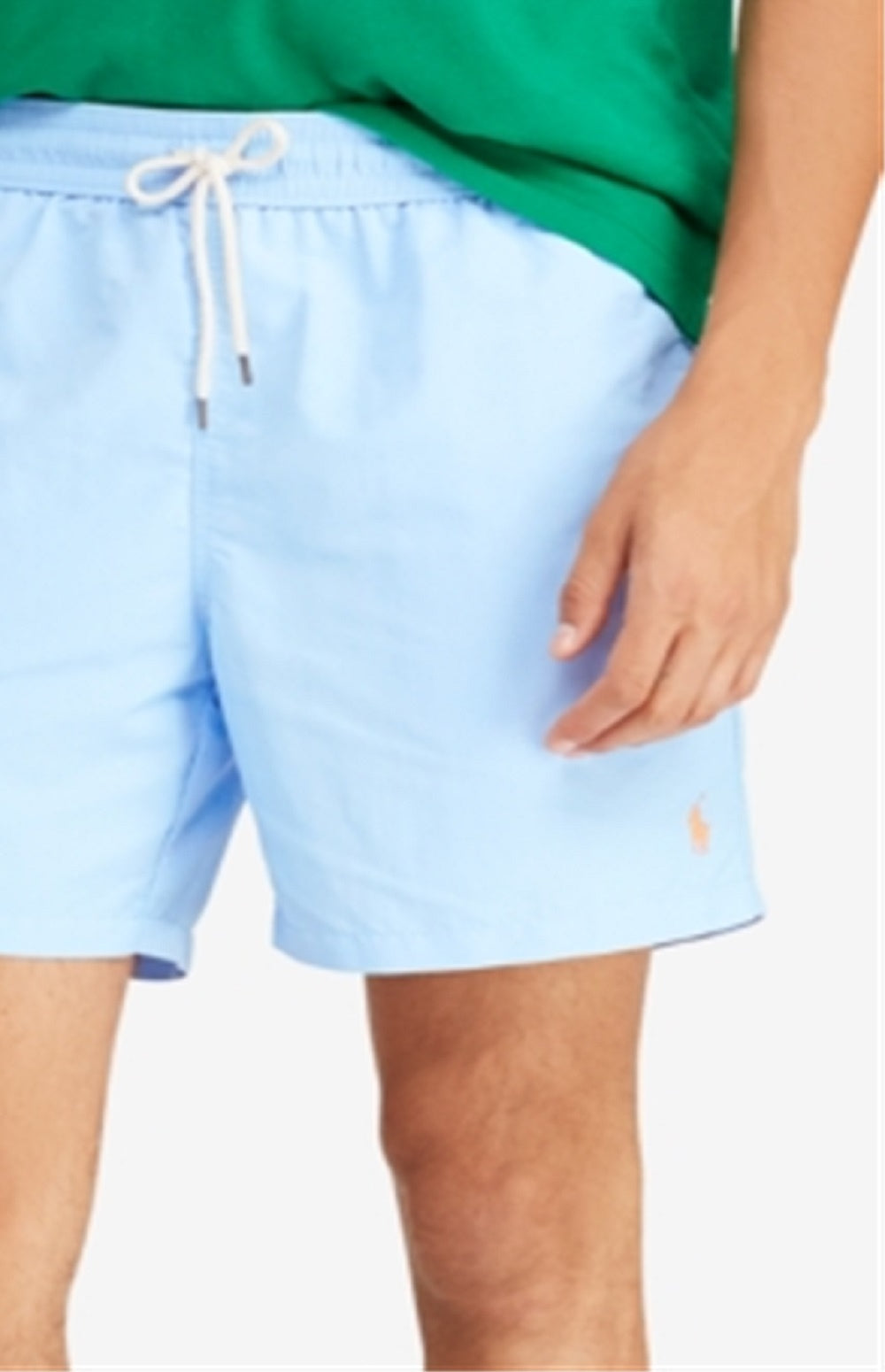 Calção de banho Ralph Lauren Traveler 5.5 masculino, azul, tamanho grande