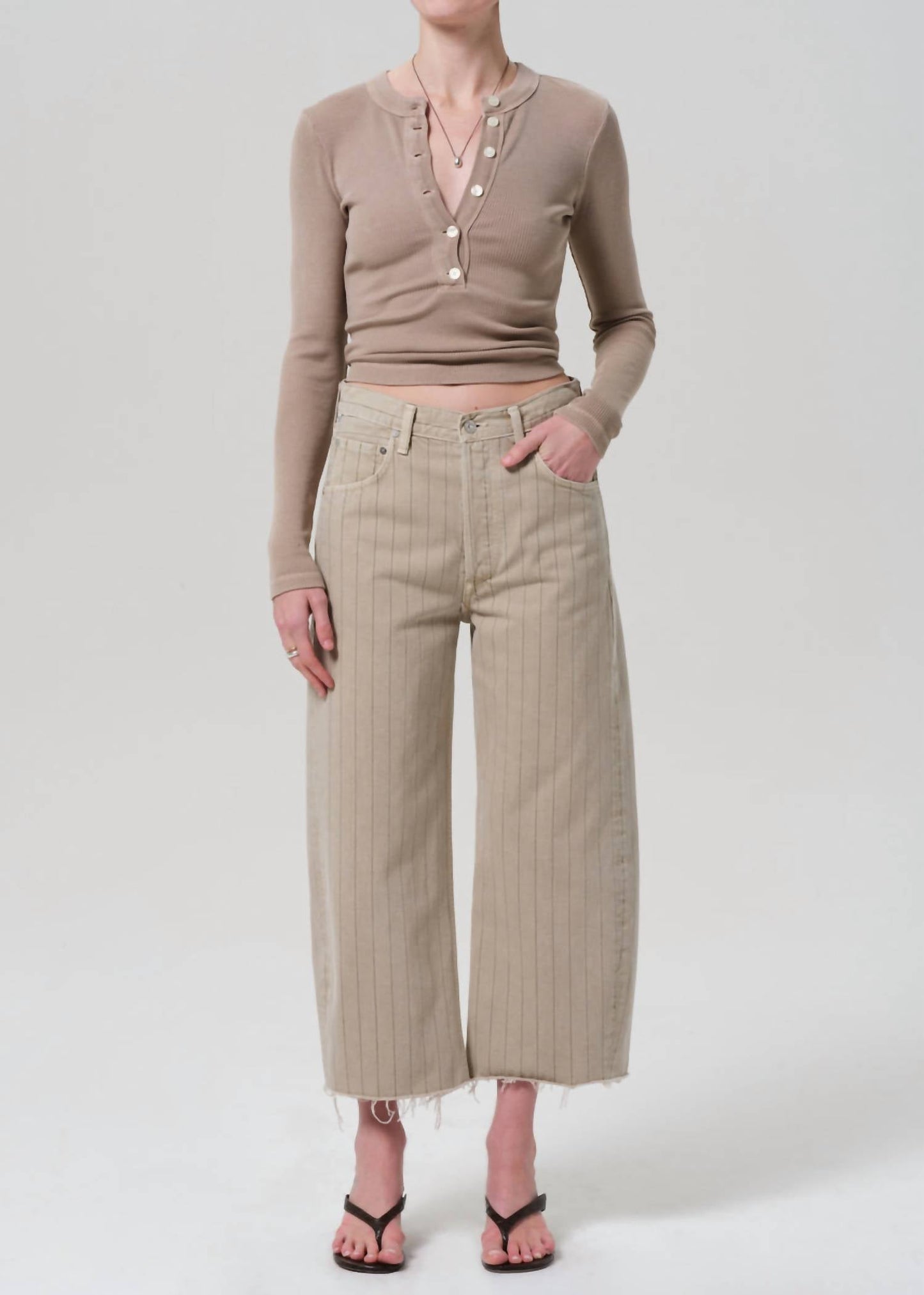 Citizens Of Humanity - Ayla Raw Hem Crop Jeans