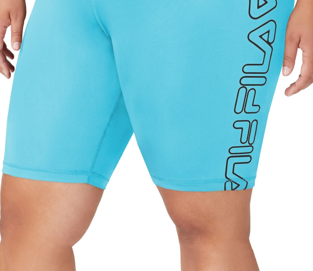Calções de ciclismo Fila Logo Feminino Azul Tamanho 4X