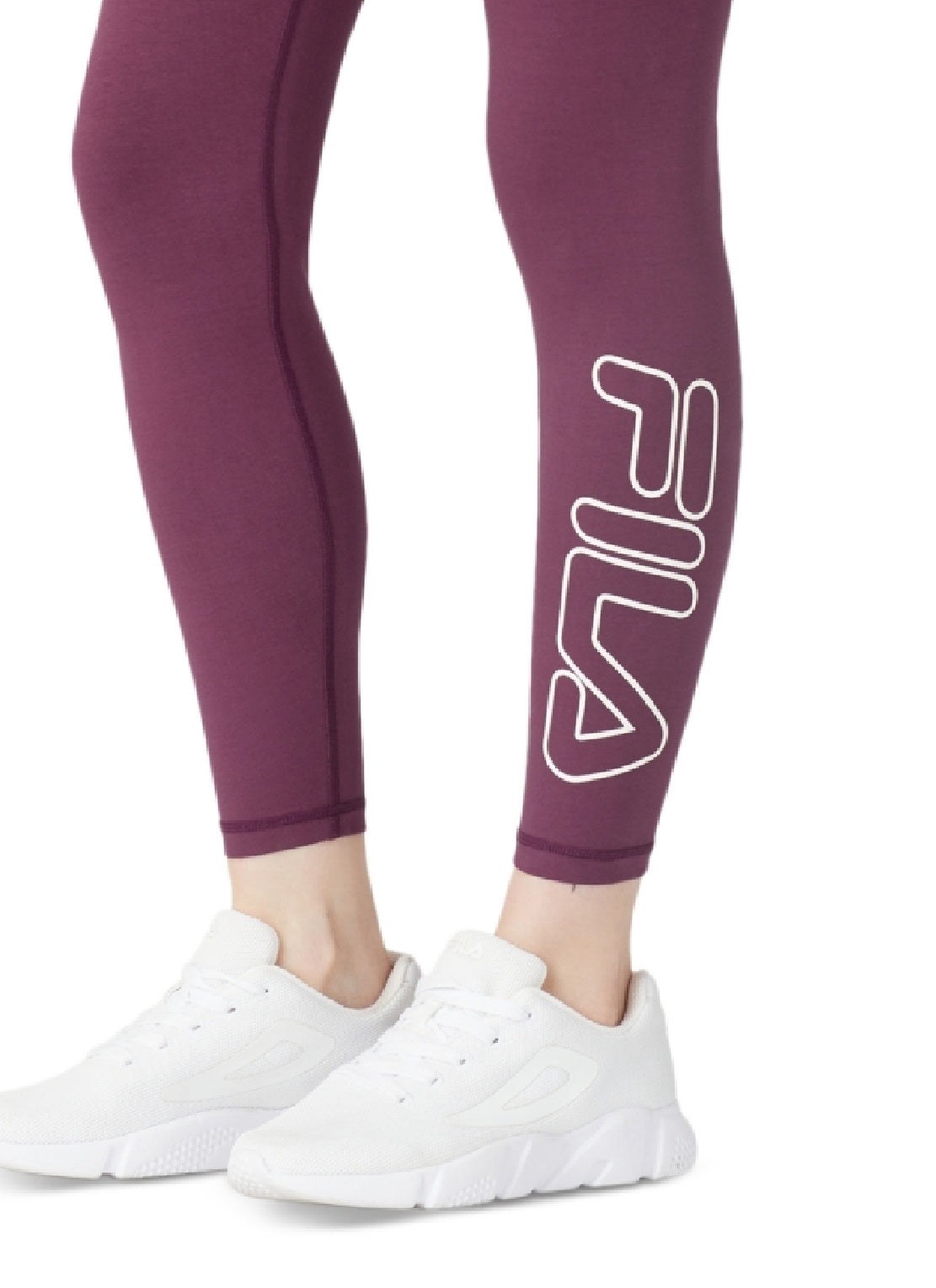 Legging Fila Strut Mid Rise Logo 7/8 Feminina Roxa Tamanho 2X