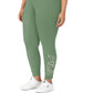 Legging Fila Strut Mid Rise Logo 7/8 Feminina Verde