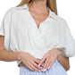 Aakaa - Marina Surplice Stripes Crop Top