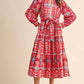 &Merci - Women's Contrast Binding Midi Dress