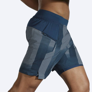 Brooks - Shorts Sherpa Masculino 7" 2 em 1