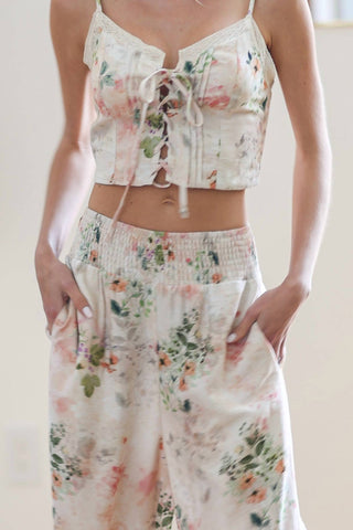 Aakaa - Pink Floral Pant