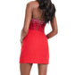 Ashleylauren - Strapless Beaded Mini Dress