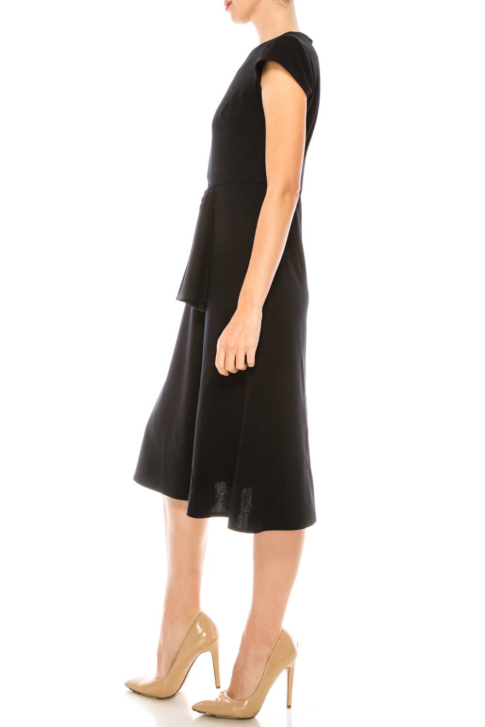 Donna Morgan - Cap Sleeve A-line Midi Dress