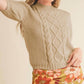 &Merci - Aria Short Sleeve Knit Sweater