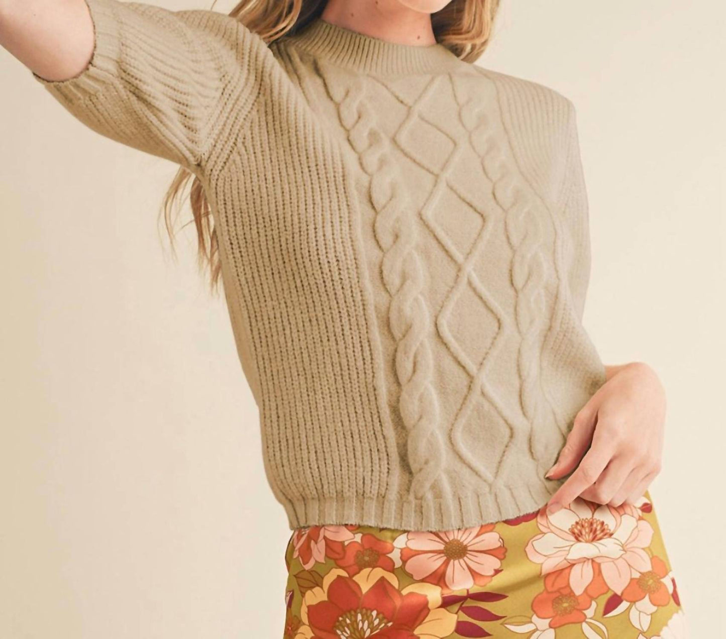 &Merci - Aria Short Sleeve Knit Sweater