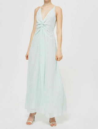 Topshop - Blusa Maxi com Decote em V Spot Twist