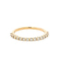 Aamiaa - 0.52 Carat Natural Diamond Half-eternity Band Ring - Size 6.5