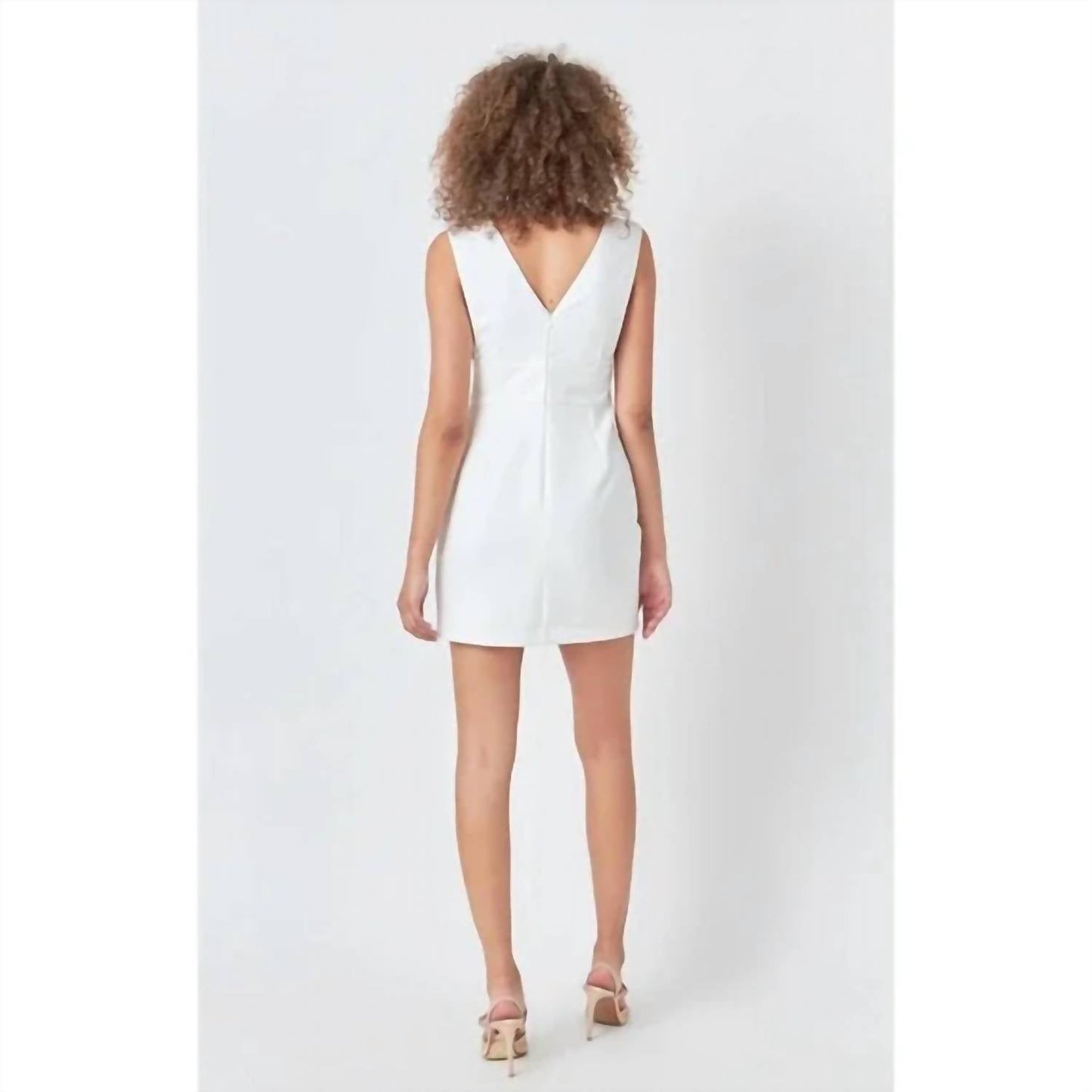 Endless Rose - Cutout V-neck Mini Dress