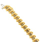 14K Yellow Gold Round-Cut Diamond 'S' Bracelet (6.00 cttw, Brown Color, I1-I2 Clarity)