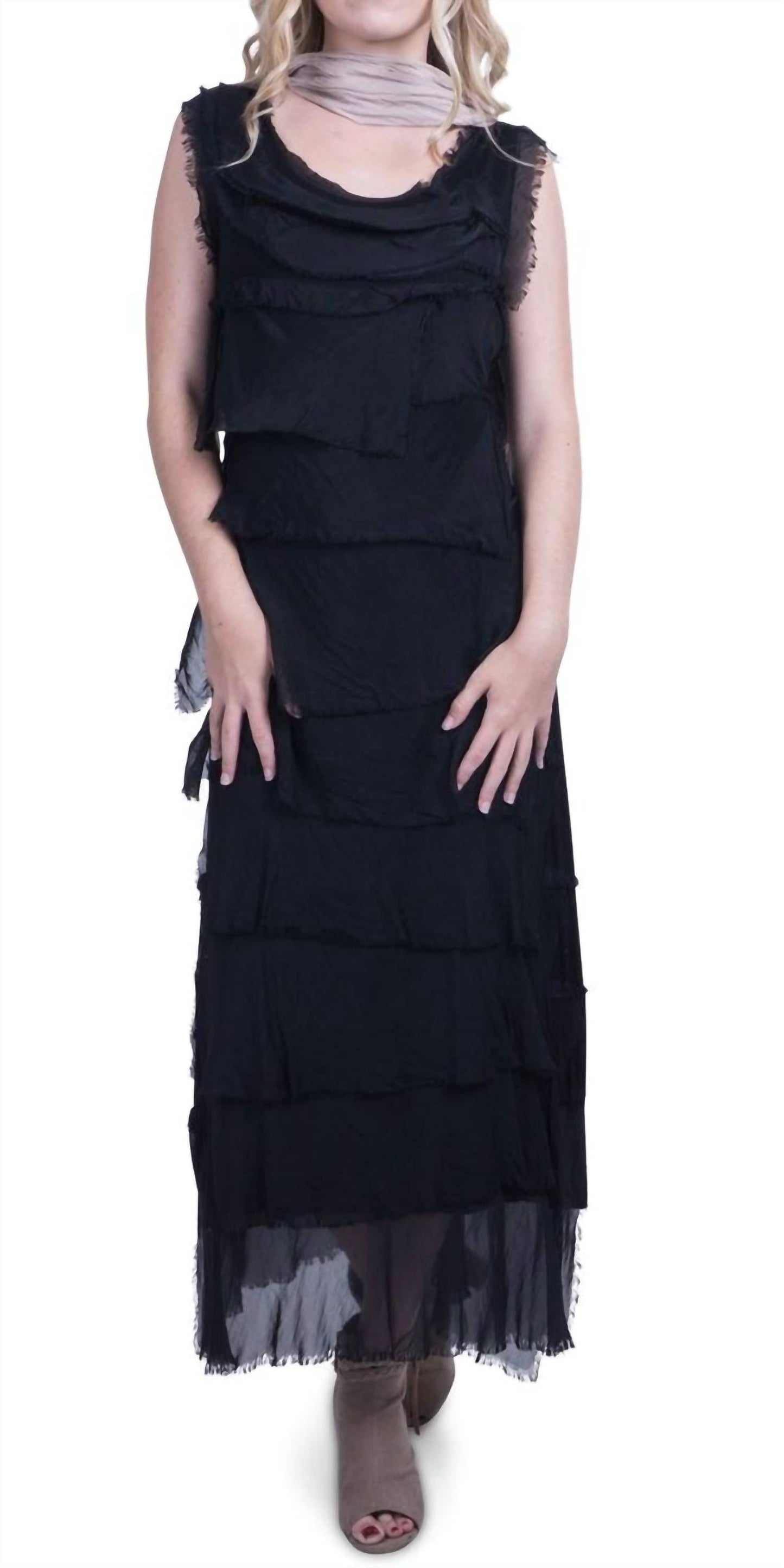 Gigi Moda - Siena Long Ruffle Dress