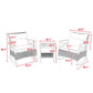 3pcs Rocking Rattan Set - Grey