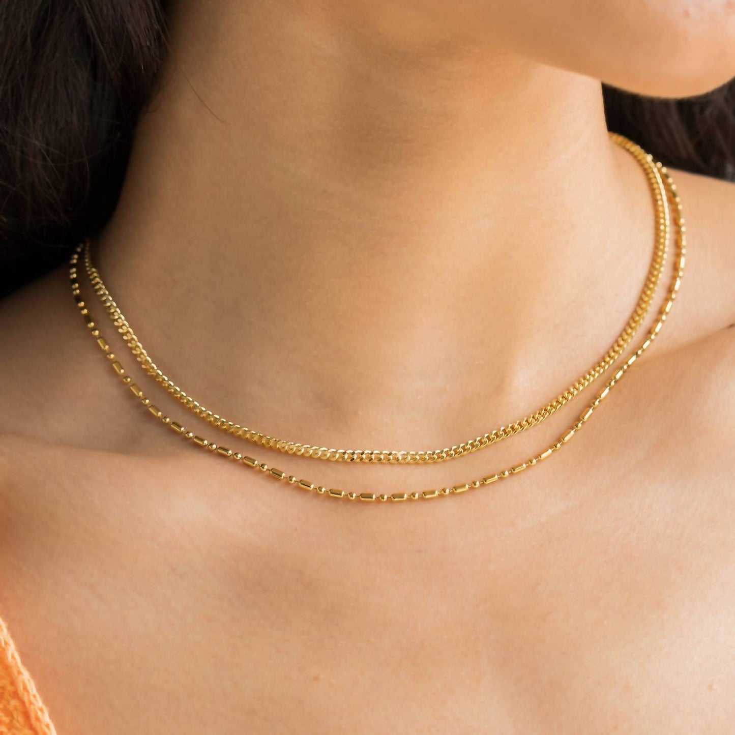 Brenda Grands - Women's Double Barrel Necklace