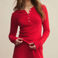 Z Supply - Holly Pointelle Long Sleeve Top