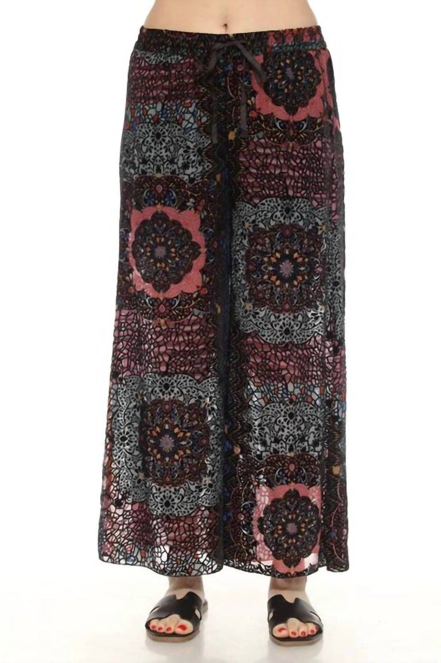 Johnny Was - AXELLE WIDE LEG BURNOUT PANT (LINED)