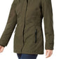 Casaco Parka Feminino Free Country com Capuz de Pele Sintética Verde Tamanho Médio