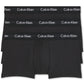 Pacote com 3 cuecas masculinas Calvin Klein de algodão elástico, pretas, tamanho médio