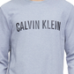 Calvin Klein Masculino Moletom Pijama Camisa de Pijama Azul Tamanho X-G