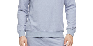 Calvin Klein Masculino Moletom Pijama Camisa de Pijama Azul Tamanho X-G