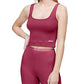 Calvin Klein Regata Cropped Pure Ribbed Feminina Vermelha Tamanho Grande