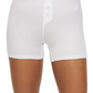 Calvin Klein Pure Ribbed Boyshort Boxers Feminino Branco Tamanho X-G
