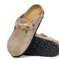 Birkenstock - Women's Boston Braided Suede Clogs