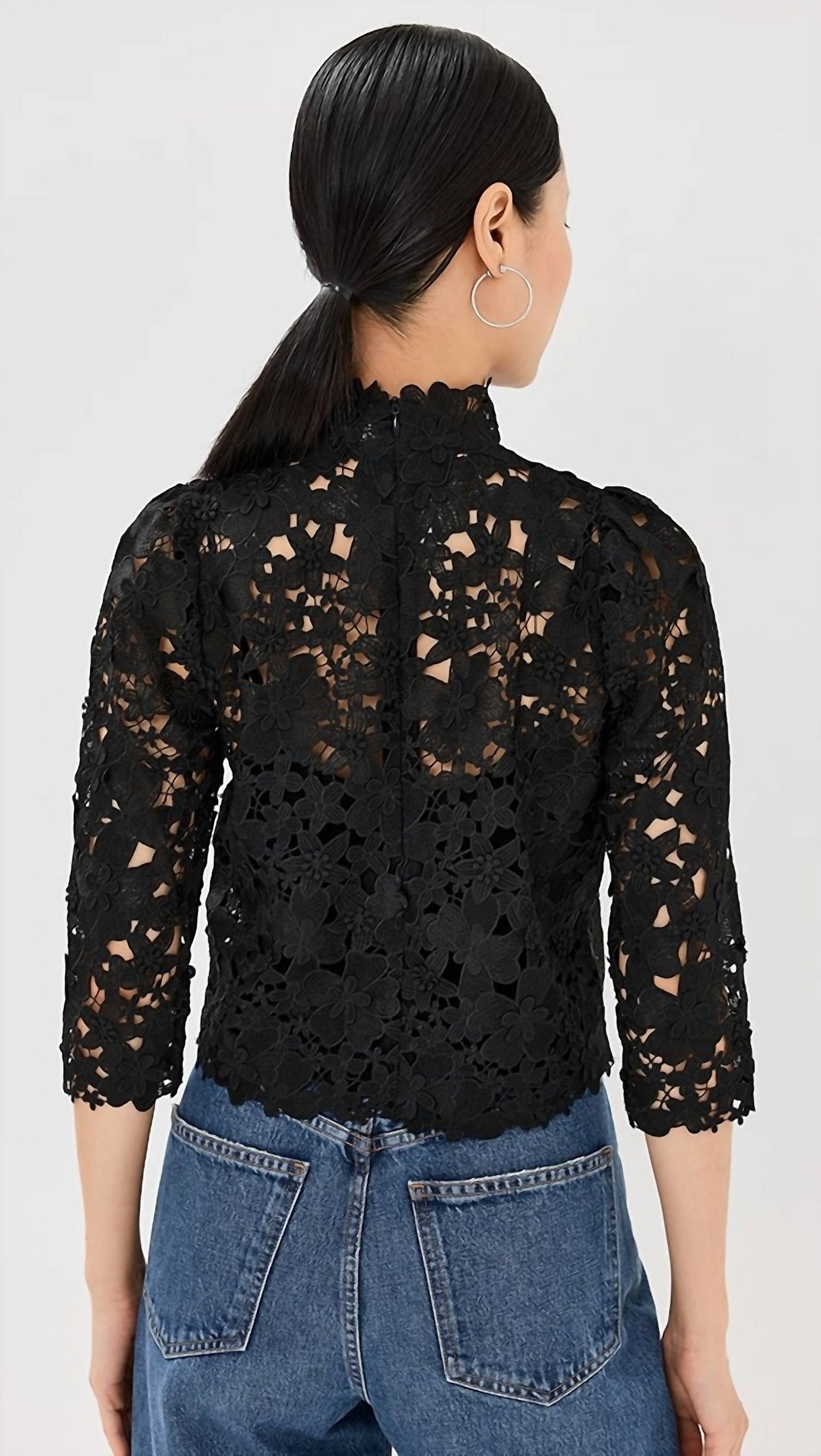 Ba&Sh - Paul High Neck Floral Top