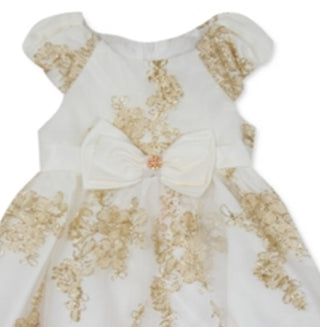Vestido e calcinha de malha bordada para bebês meninas, edições raras, tamanho branco, 6 a 9 meses