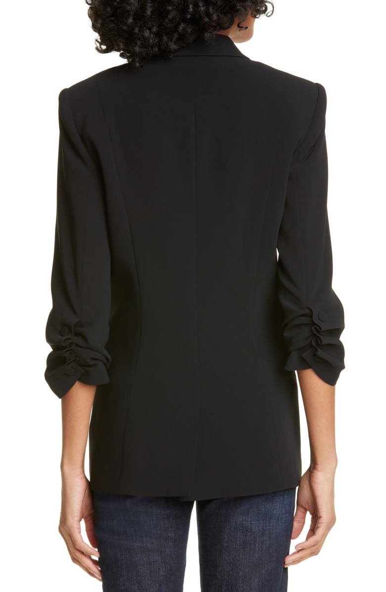 Cinq À Sept Blazer Khloe Manga Franzida Feminino Preto Tamanho 0