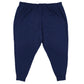 Calça jogger masculina Fila Plus Stand Graphic com cordão na cintura, azul, tamanho 4X
