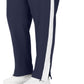 Calça de moletom feminina Fila Jovia cintura média com acabamento contrastante, azul, tamanho 2X