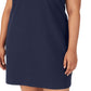 Vestido de malha de manga curta com logo Kyra da Fila feminino, azul, tamanho 3X