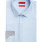 Camisa social masculina Hugo Boss Koey Slim Fit Mini Check Azul Tamanho 16,5X32X33