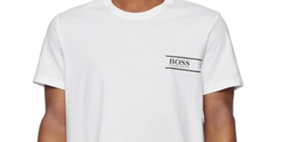 Camiseta Hugo Boss Masculina Bodywear Logo Branca Tamanho X-G
